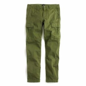NWT J. Crew 484 Slim Cargos Pants Olive Size 32x30